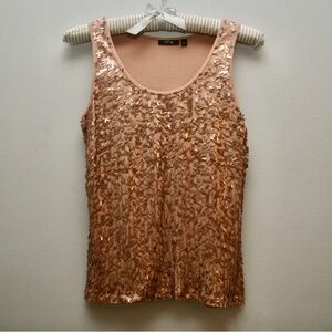 Apt. 9 Rose Gold Sequin Scoop Neck Tank